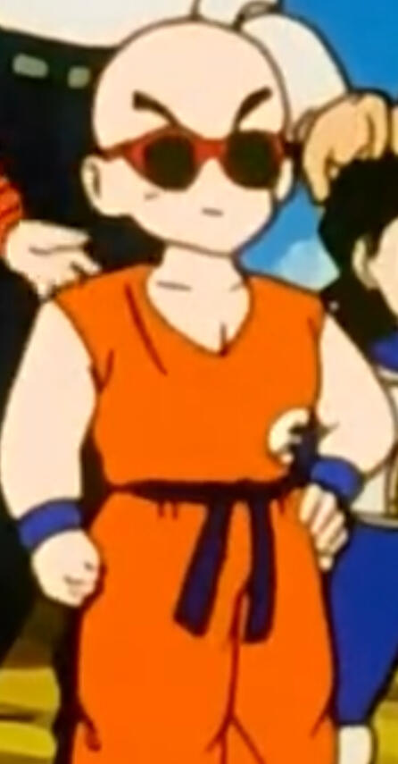 Cool Krillin with Sunglasses